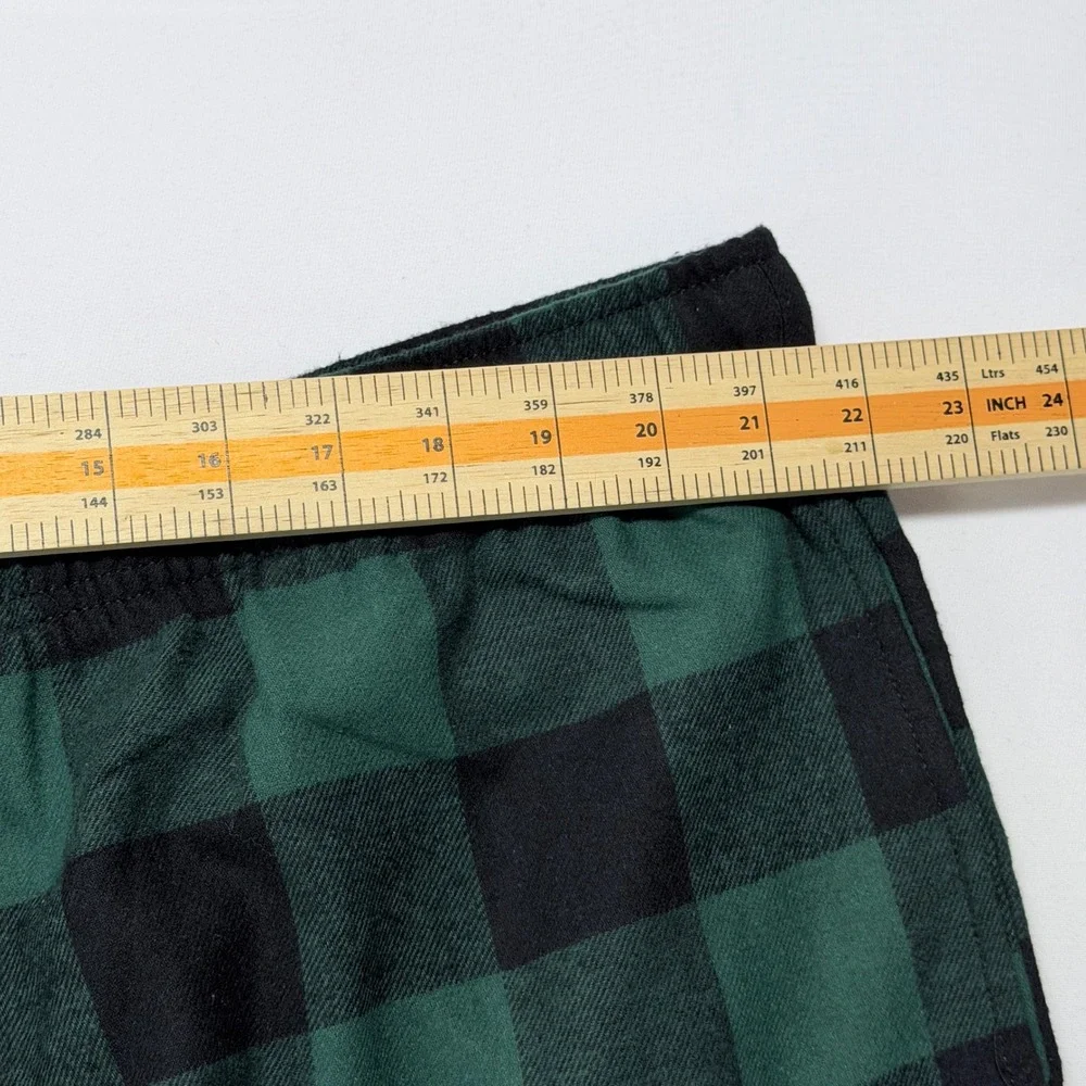 Sonoma Goods for Life XXL Green Black Buffalo Check Flannel Pajama Pants NEW